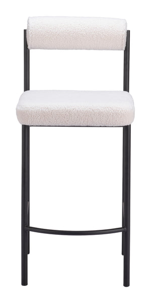 Livorno Counter Stool - Set of 2 Ivory 109811 Zuo Modern