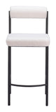 Livorno Counter Stool - Set of 2 Ivory 109811 Zuo Modern