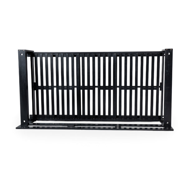 English Elm TOPMAX Acacia Wood Twin Porch Swing Bed Frame with High Back, 350lb Capacity & 118" Hemp Ropes Black N717P265795B