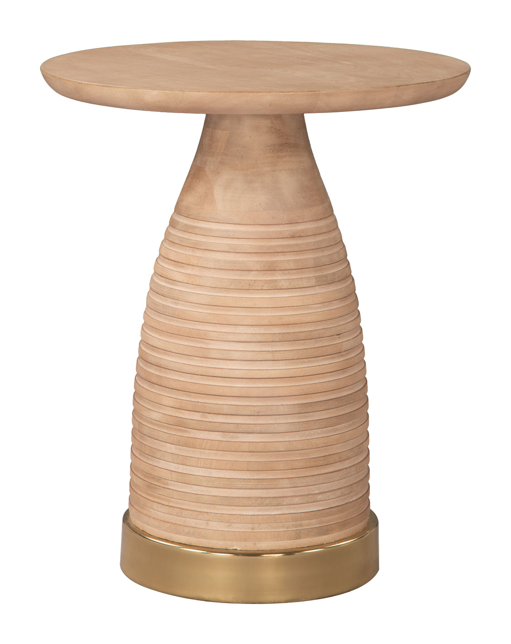 Zuo Modern Radiant Side Table Natural - Stylish Mango Wood & Iron Design For Modern Living Spaces & Decor Natural Solid Mango Wood,Iron 110625-zuo-modern