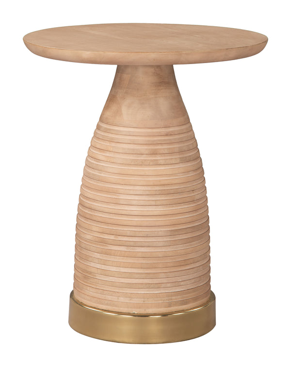 Zuo Modern Radiant Side Table Natural - Stylish Mango Wood & Iron Design For Modern Living Spaces & Decor Natural Solid Mango Wood,Iron 110625-zuo-modern
