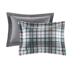 English Elm Twin/Twin Parkston 3M Scotchgard Plaid Down Alternative Comforter Set – Moisture-Wicking, OEKO-TEX Safe, Soft B03598984