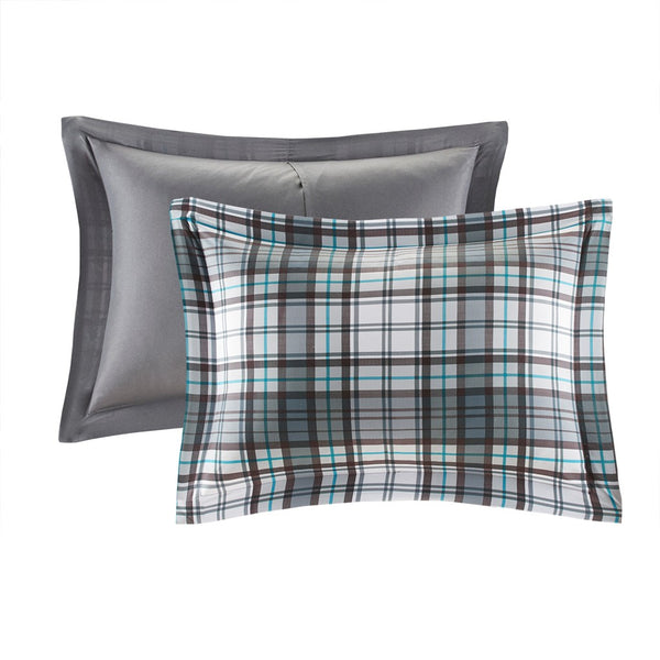 English Elm Twin/Twin Parkston 3M Scotchgard Plaid Down Alternative Comforter Set – Moisture-Wicking, OEKO-TEX Safe, Soft B03598984