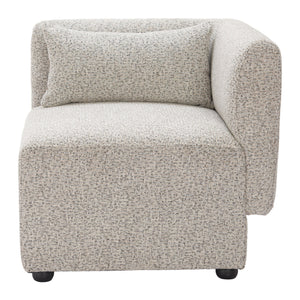 Zuo Modern Simu Corner Chair - Chic Modern Design With High-quality Materials For Stylish Home Decor Solutions Gray 100% Polyester,Elm Wood 110433-zuo-modern