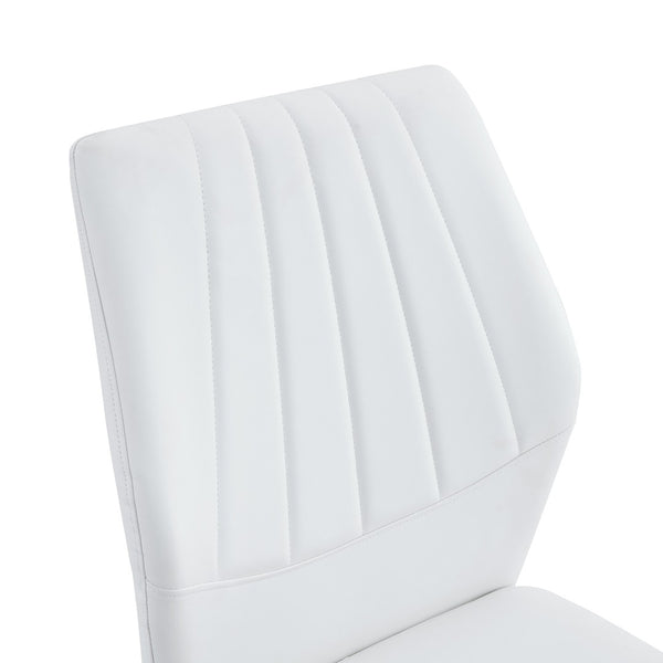 English Elm Table Set: Modern 64.5" Black Wood Textured Dining Table With 4 Stylish Pu Chairs For Comfort & Style W1151S04306-GIGA