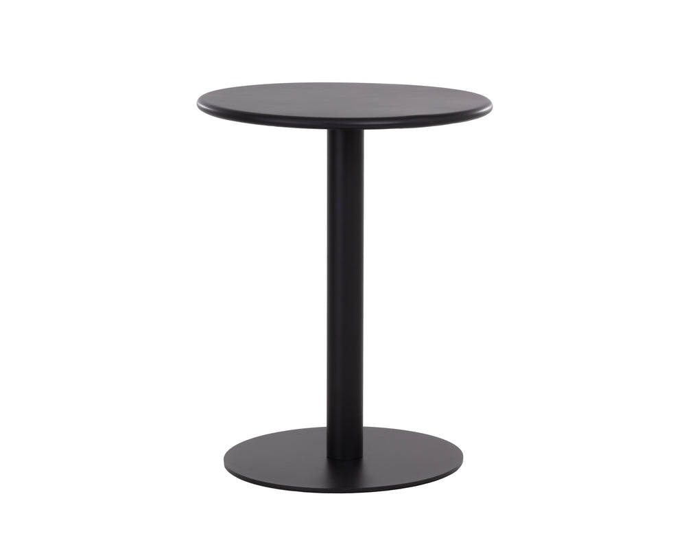 Sunpan Costello Bistro Table - 23.5" Smooth Aluminum Design, Weather-resistant, Timeless Outdoor Charm Black Aluminum 112246