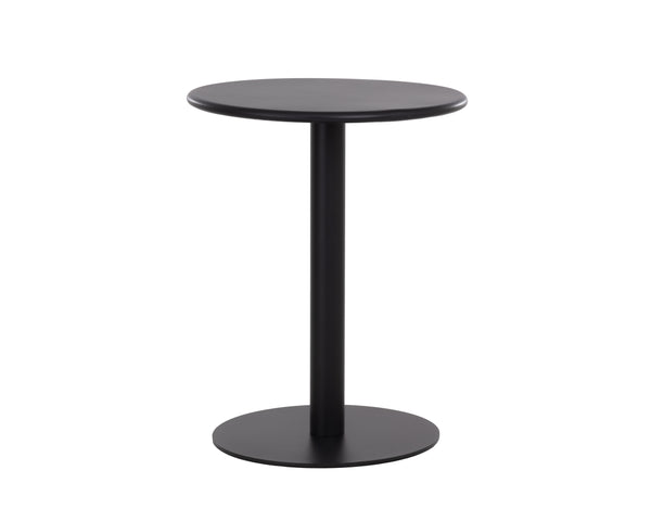 Sunpan Costello Bistro Table - 23.5" Smooth Aluminum Design, Weather-resistant, Timeless Outdoor Charm Black Aluminum 112246