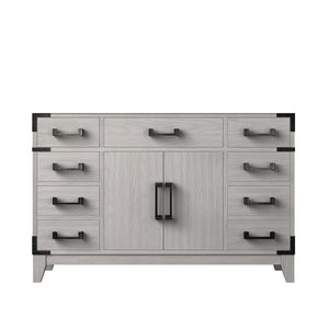 English Elm White Oak Single Bath Vanity 48-in W x 22-in D — Solid Wood Frame, Soft-Close Drawers, Ample Storage B2731P259826