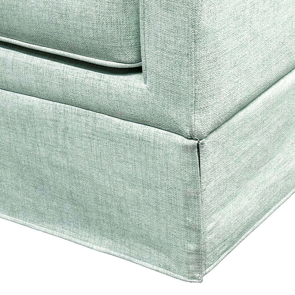 English Elm Accent Armchair Tailored Track Arm Skirted Base Polyester Upholstered Living Room Seat B035P496592