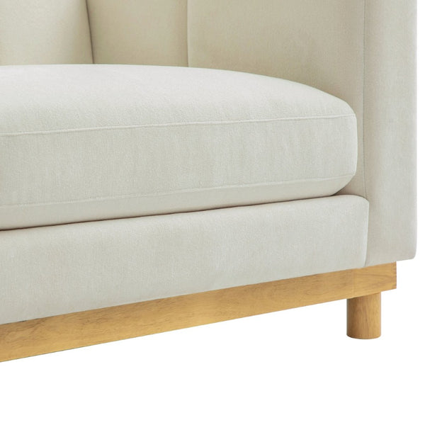 English Elm Modern Chenille Loveseat with Pocket Spring Support for Apartment Living Rooms N763S000070A