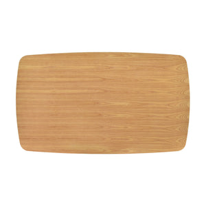 English Elm Natural Oak 5pc Dining Set with Windsor Curved Back Chairs and 59.5" Table — Casual Kitchen Furniture, Easy Assembly B011S01499