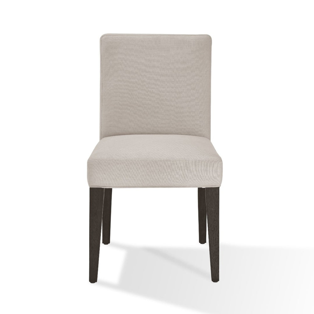 English Elm Mod Parson Dining Chairs Set of 2 Linen Blend Upholstered Rubberwood Contemporary B056P416812