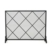 Christopher Knight Home® - Noble House - Howell Single Panel Black Iron Fire Screen