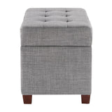 OSP Home Furnishings Storage Ottoman Dove