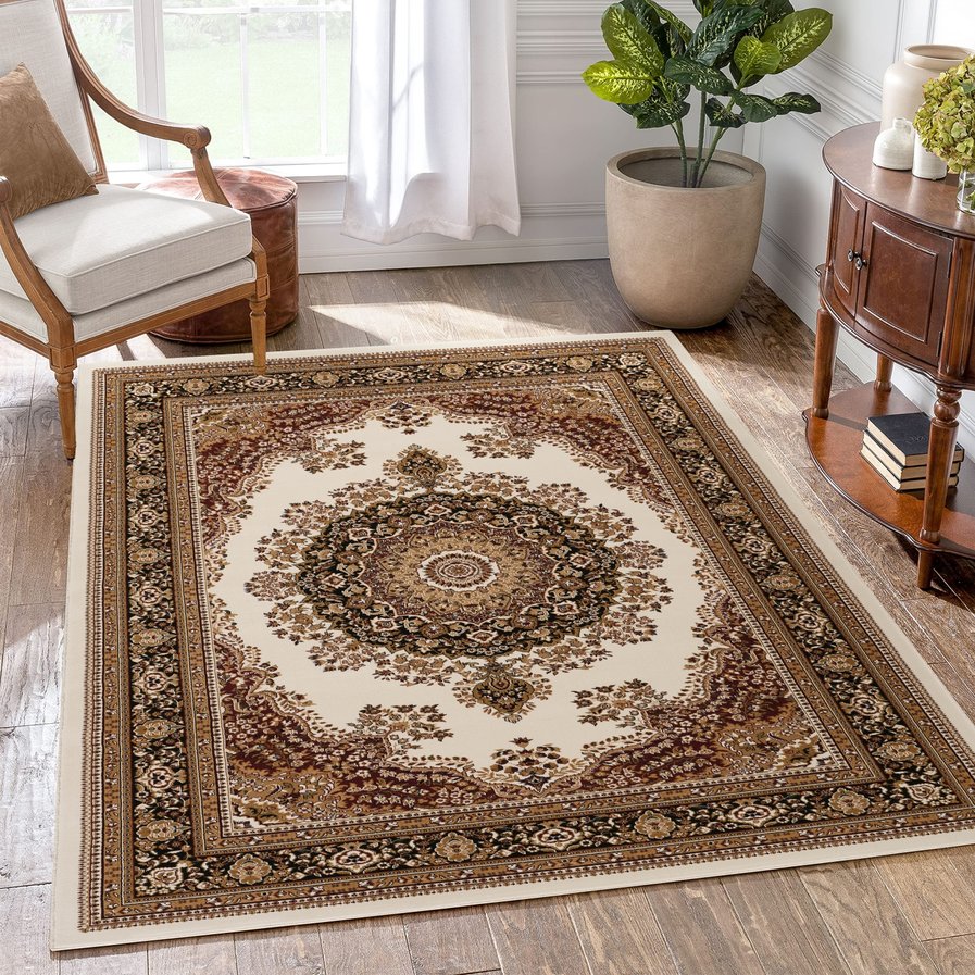English Elm Manchester Ivory Multi Area Rug - 7'10"X10'6" Durable, Soft, And Stylish For Any Home Decor B186P316800
