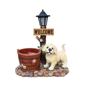 English Elm Cute Feline Resin Planter Statue for Garden Patio Balcony Whimsical Succulent Pot W5398P464243