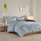 Malea Glam/Luxury Shaggy Long Fur Comforter Mini Set