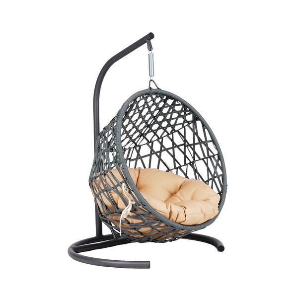 English Elm Cat Swing Bed With Stand & Cushion - Cozy Egg Chair For Cats & Small Pets, Stylish Indoor Retreat W2500P283886