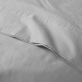 Madison Park Peached Percale Casual 200 Thread Count Relaxed Cotton Percale Sheet Set MP20-5389 Grey