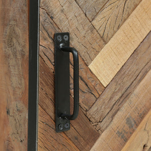 English Elm Christopher Knight Home® - NIGHT Handcrafted Recycled Wood Nightstand with Zig-Zag Slat, Iron Frame, Boho Storage Charm 68579.00