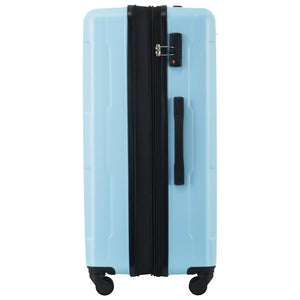 English Elm 2 Piece Abs Hard Shell Spinner Luggage Set with Tsa Lock Expandable Travel Suitcases Light Blue N732P198744N