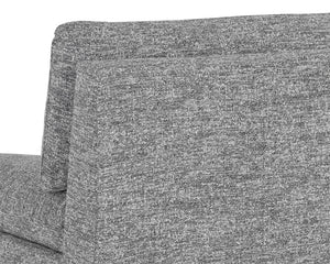 Sunpan Dallin Lounge Chair - Contemporary Design with Eye-Catching Shape and Fully Upholstered Legs Boho Sesame