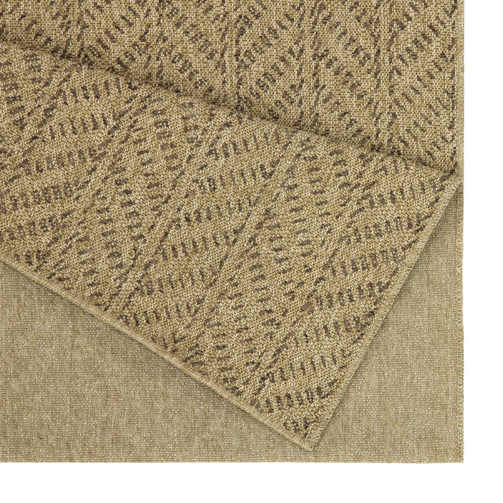 English Elm Earth Jute/Mocha 2'7" X 7'3" Indoor/Outdoor Area Rug – Durable, Pet-Friendly, Easy Care & Stylish Design B186P198849