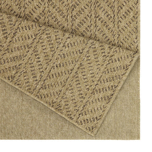 English Elm Earth Versatile Jute/Mocha Area Rug 5'3" X 7'3" – Durable Indoor/Outdoor Flooring For Busy Spaces B186P198848