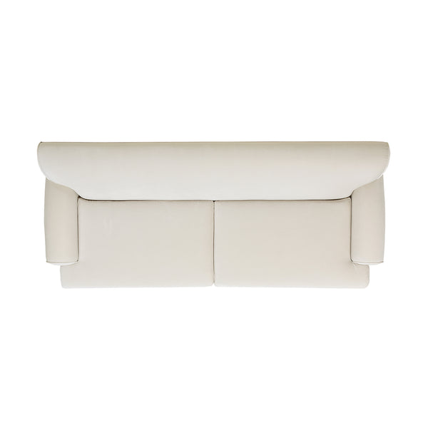 English Elm Jennifer Taylor Home - Alana 88" Lawson Two-Cushion Tightback Sofa in French Performance Velvet with Removable Zippered Covers Beige B2719P238317