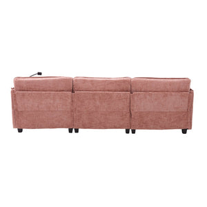 English Elm United Oversized 112" Modular Sectional Sofa Cloud Couch With Storage Ottoman, Usb Ports & Comfort Design W1568S00185-GIGA