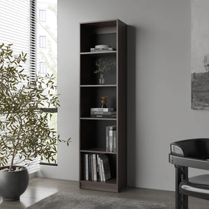 English Elm Fm Furniture Beaver Balley Bookcase - 5 Open Shelves In Stained Walnut For Modern Storage & Display B128P301395