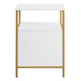 OSP Home Furnishings Modern Life Utility Table White