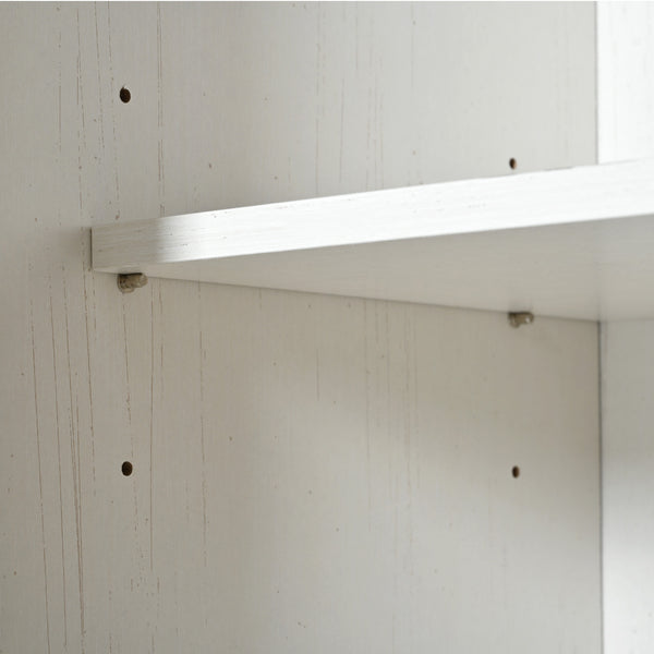 English Elm K&K 54.5" Farmhouse Kitchen Island with Drop Leaf, Built-In Power Station, Rolling Storage Cart White N707P170349W