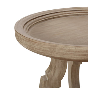 English Elm Christopher Knight Home® - End Table - French Country Charm With Hourglass Design, Distressed Wood Look For Any Living Space N771P239466K