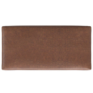 English Elm Rebecca Large Coffee Table Storage Ottoman - Stylish Faux Leather, Lift-Up Lid, Versatile Seating Solution B136P252692-GIGA