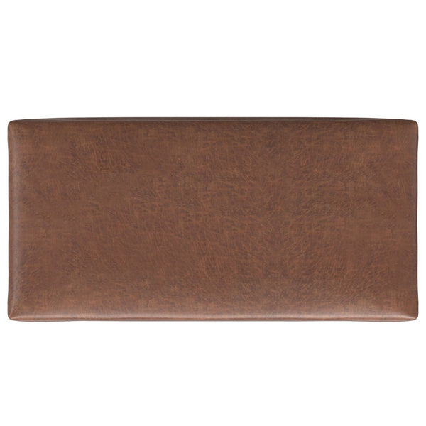 English Elm Rebecca Large Coffee Table Storage Ottoman - Stylish Faux Leather, Lift-Up Lid, Versatile Seating Solution B136P252692-GIGA