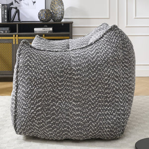 English Elm Sofa plush beanbag chair with superfiber cover and resilient foam filling for ultimate home comfort and relaxation Grey W1996P252268