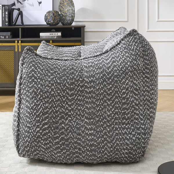 English Elm Sofa plush beanbag chair with superfiber cover and resilient foam filling for ultimate home comfort and relaxation Grey W1996P252268