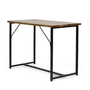 English Elm Christopher Knight Home® - Console Table Mango Wood Brown with Stainless Steel & Iron Frame, Handmade Modern Industrial Desk/Entryway Accent Piece 70827.00