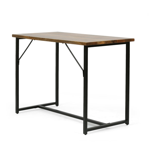 English Elm Christopher Knight Home® - Console Table Mango Wood Brown with Stainless Steel & Iron Frame, Handmade Modern Industrial Desk/Entryway Accent Piece 70827.00