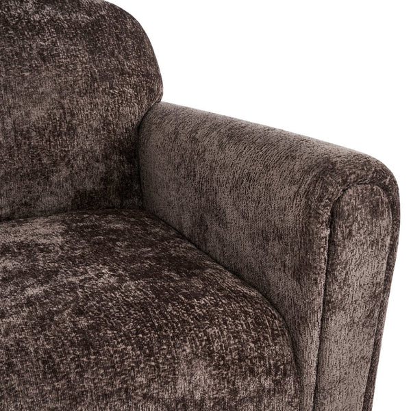 English Elm Rapallo Upholstered Accent Chair Plush Seat Modern Frame for Living Room or Entryway Dark Brown N776P381488D