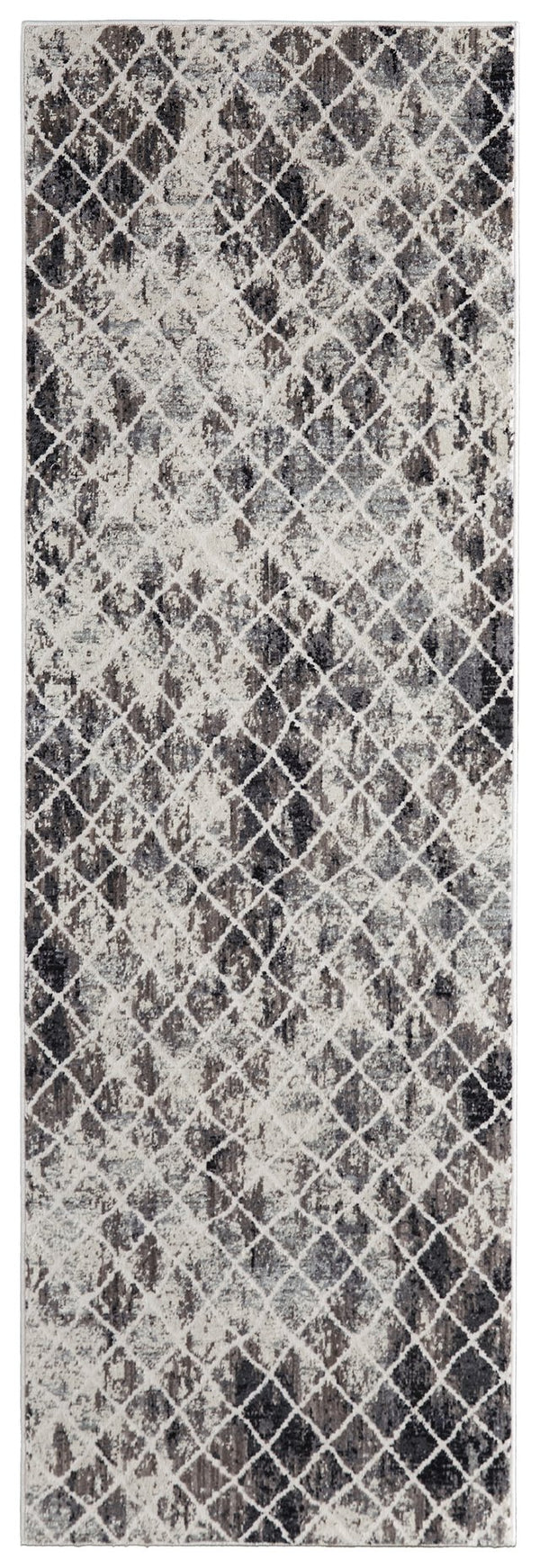 Feizy Rugs Kano Versatile Low Pile Area Rug – Distressed Geometric Design, Stain & Water Resistant For Any Space Ivory,Gray,Taupe Polypropylene,Polyester 8643873fsndivyi7a