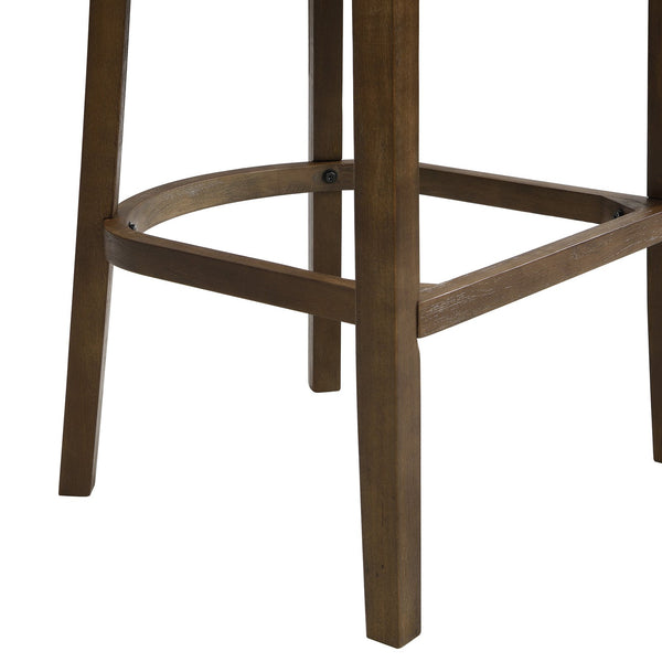 English Elm Christopher Knight Home® - Bar Stools Set Of 2 - Contemporary Rubberwood Design With Soft Upholstered Comfort For Home Bars N771P284165T