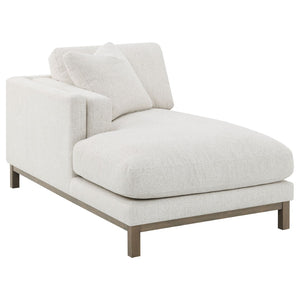 English Elm O'brien Sectional with Chaise Plush Sand Fabric Contemporary Living Room Sofa B062S01529