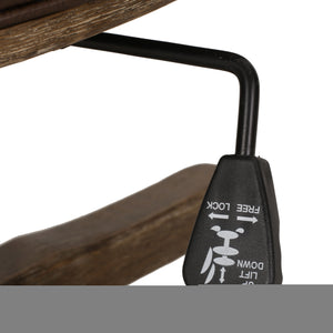 English Elm Christopher Knight Home® - SWIVEL&LIFT Modern Rollback Office Chair with Vertical Channel Stitching, Rubberwood Frame & Casters Brown+Neutral 71885.00DBRNNTL