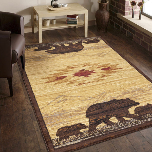 English Elm Nature'S Lodge Area Rug - Durable 2'7" X 7'3" Soft, Stain-Resistant Design For Homes With Kids & Pets B186P180962