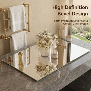 English Elm 28*36 Inch Led Backlit Bathroom Vanity Mirror Anti-fog Wall Mount Dimmable 3 Tones W2709P428061