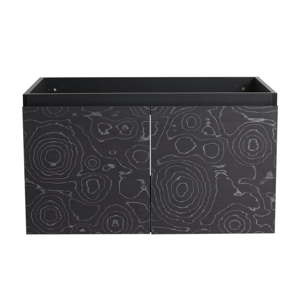 English Elm Bathroom Cabinet Door Panel Set For 30-Inch Vanity: Stylish Upgrade With Durable Melamine Finish W999P180101