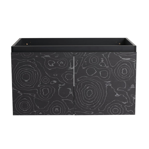 English Elm Bathroom Cabinet Door Panel Set For 30-Inch Vanity: Stylish Upgrade With Durable Melamine Finish W999P180101