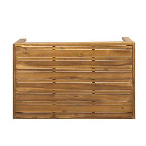English Elm Outdoor Acacia Teak Patio Loveseat Set with Wicker Detail and Resort Style 70141.00BGE